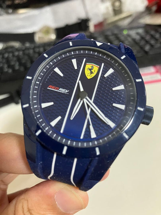 Ferrari Red Rev Watch, Navy, 0830541 #QY2SLP