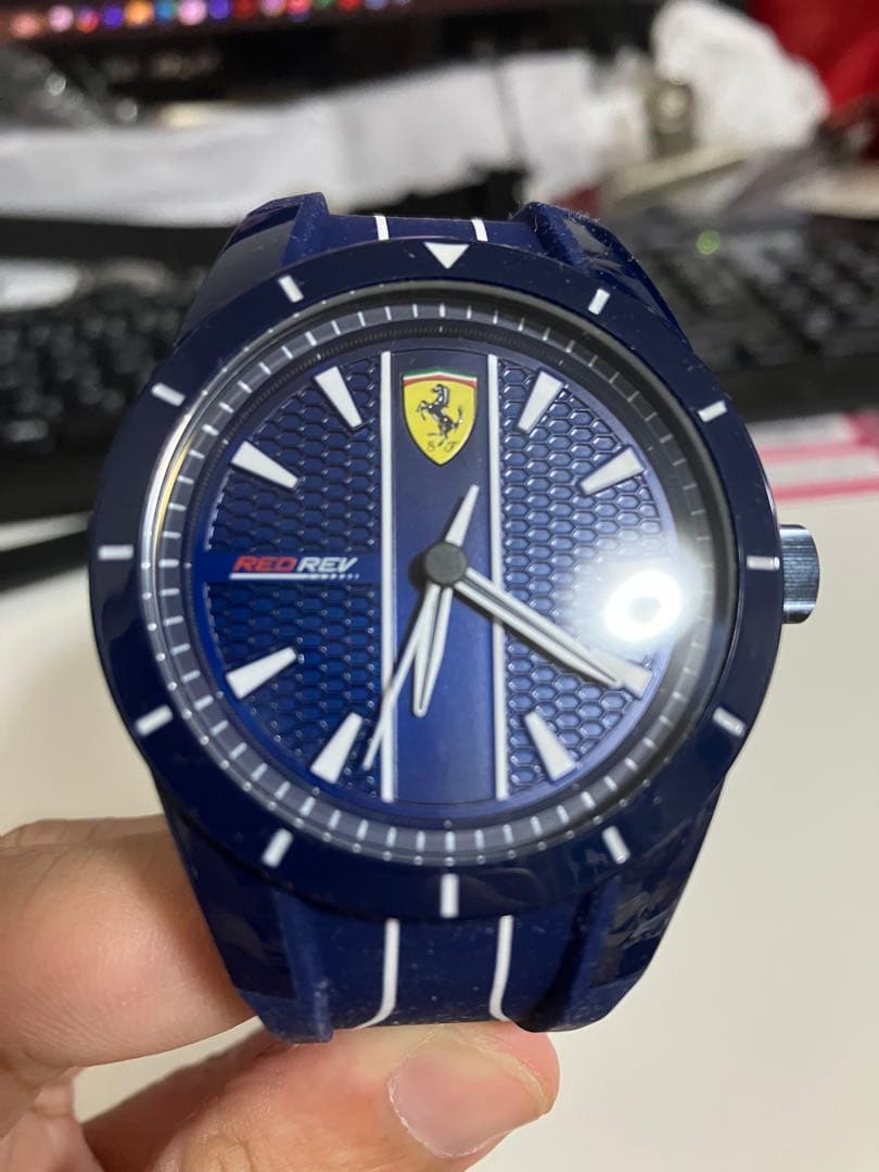 Ferrari Red Rev Watch, Navy, 0830541 #QY2SLP