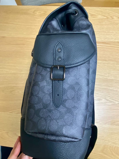 COACH men's backpack black #QYFNN4