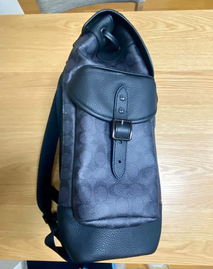 COACH men's backpack black #QYFNN4