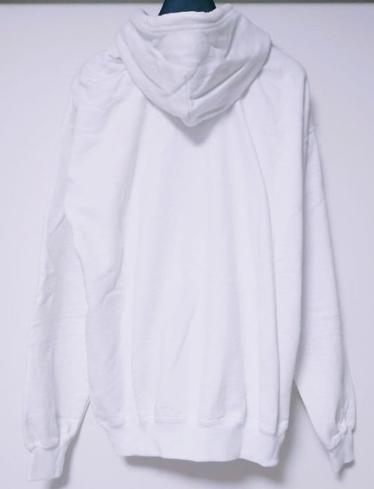 Balenciaga Lipstick Logo Hoodie White XS #QYF0VK