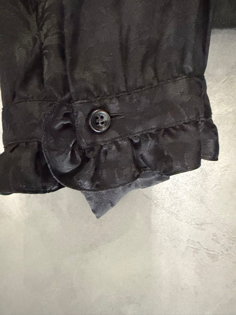 SAINT LAURENT black dress shirt #QYI0EO