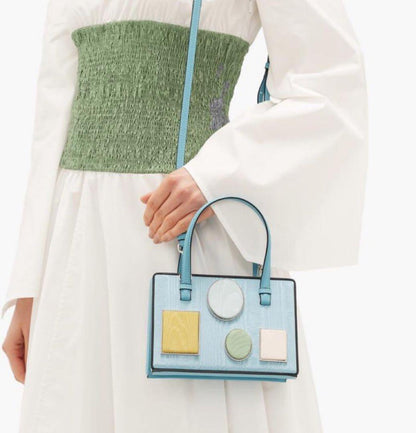 LOEWE Postal Blue Shoulder Bag Vanity #QYAB8I