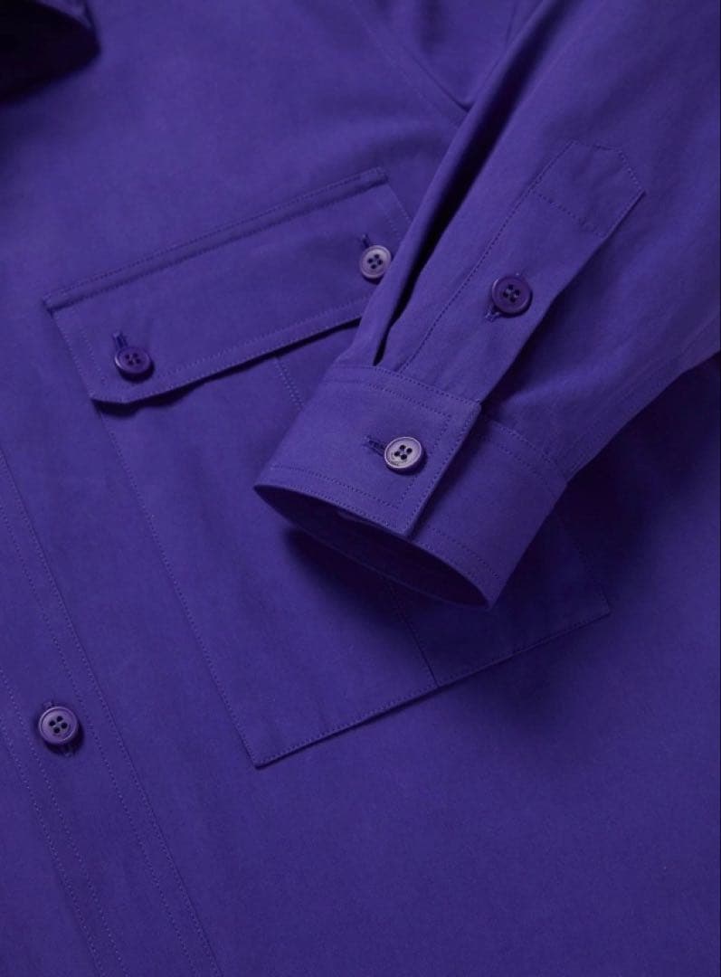 21aw 38 SAINT LAURENT purple shirt #QYHD1V