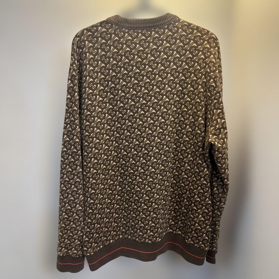 BURBERRY Geometric Crew Neck Sweater, Size M #QY91C2