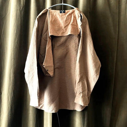 VTG Issey Miyake Shacket w Scarf Neck #QYJIFA