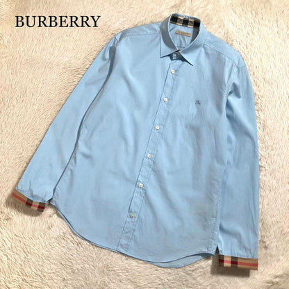 Burberry Horse Logo Nova Check Cotton Long Sleeve Dress Shirt #QYDQ49