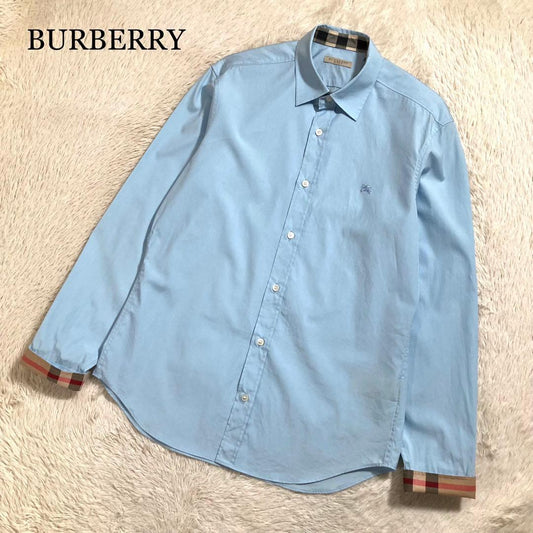 Burberry Horse Logo Nova Check Cotton Long Sleeve Dress Shirt #QYDQ49