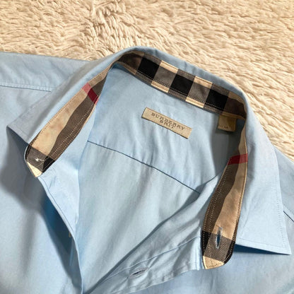 Burberry Horse Logo Nova Check Cotton Long Sleeve Dress Shirt #QYDQ49