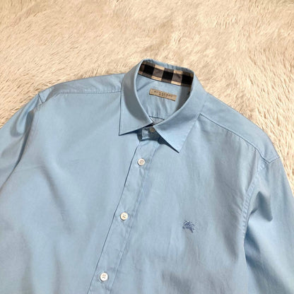 Burberry Horse Logo Nova Check Cotton Long Sleeve Dress Shirt #QYDQ49