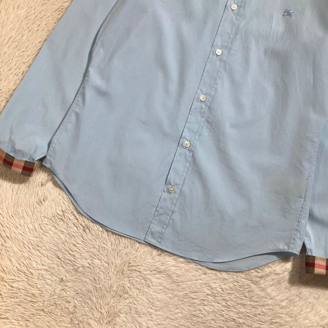 Burberry Horse Logo Nova Check Cotton Long Sleeve Dress Shirt #QYDQ49