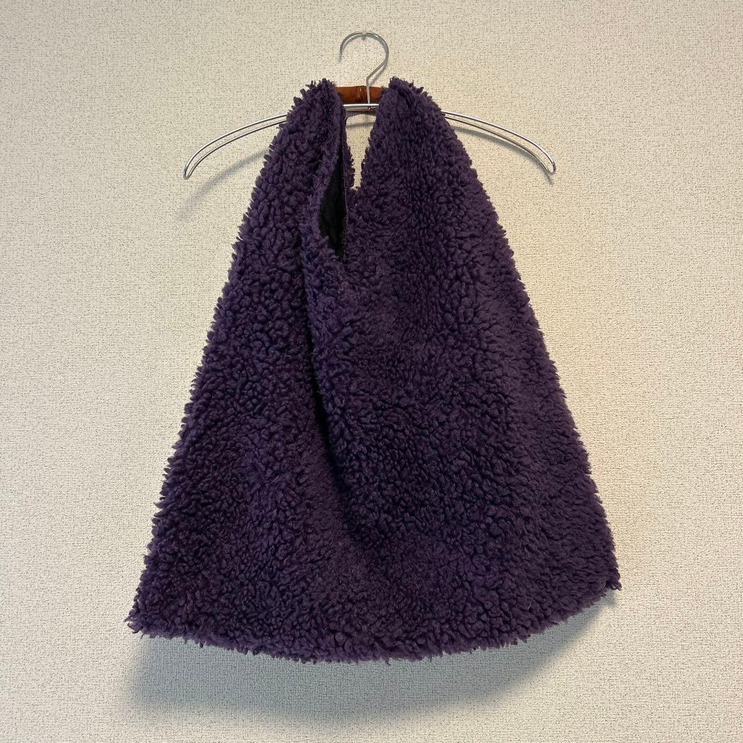 Maison Margiela Purple Faux Fur Handbag Used Mint #QY9VER