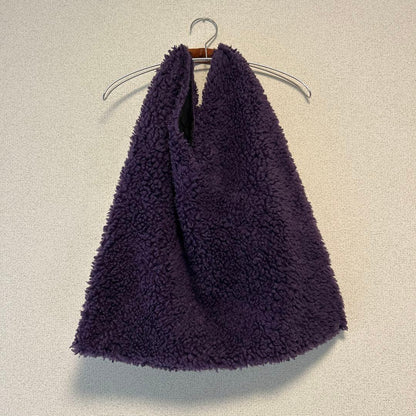 Maison Margiela Purple Faux Fur Handbag Used Mint #QY9VER