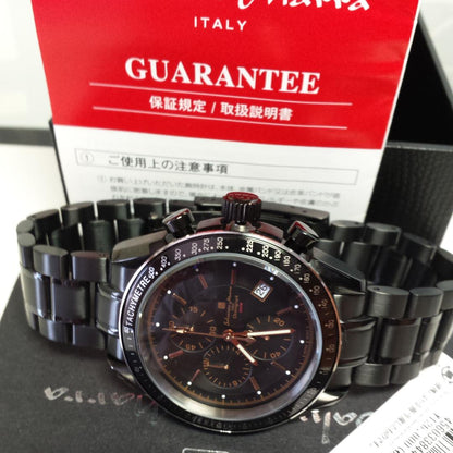 Full Black IP Center Chronograph Limited Production Men Quartz Watch #QYG3ZC