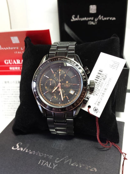 Full Black IP Center Chronograph Limited Production Men Quartz Watch #QYG3ZC