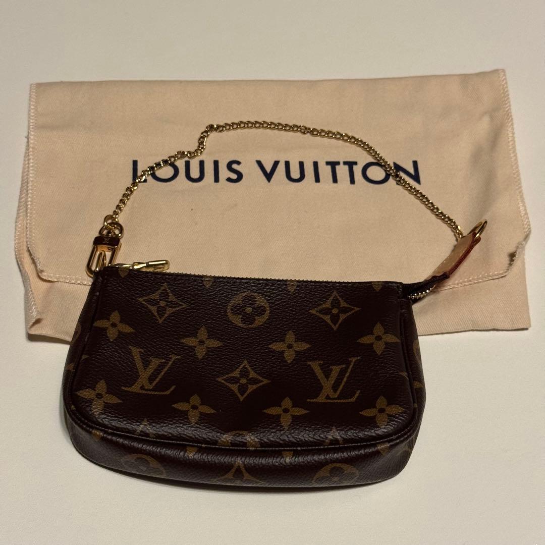 LOUIS VUITTON Mini Pochette Accessoires Monogram Canvas #QYIHF9