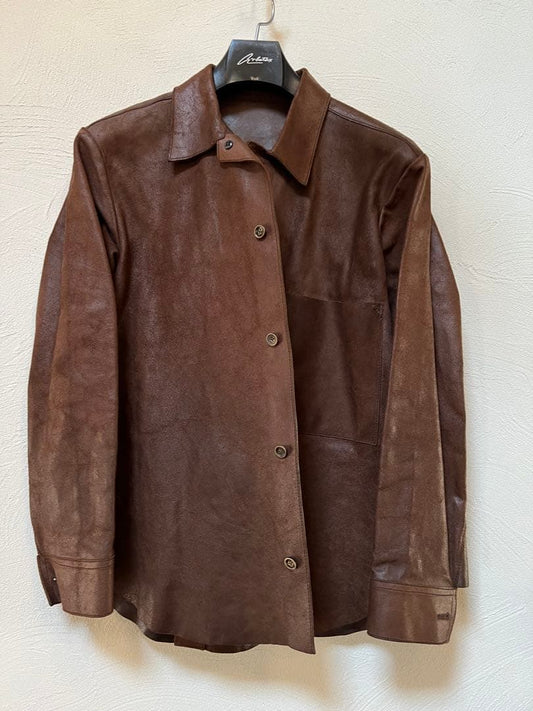 45rpm R Badou-R Shirt-like Leather Jacket #QYGB7V