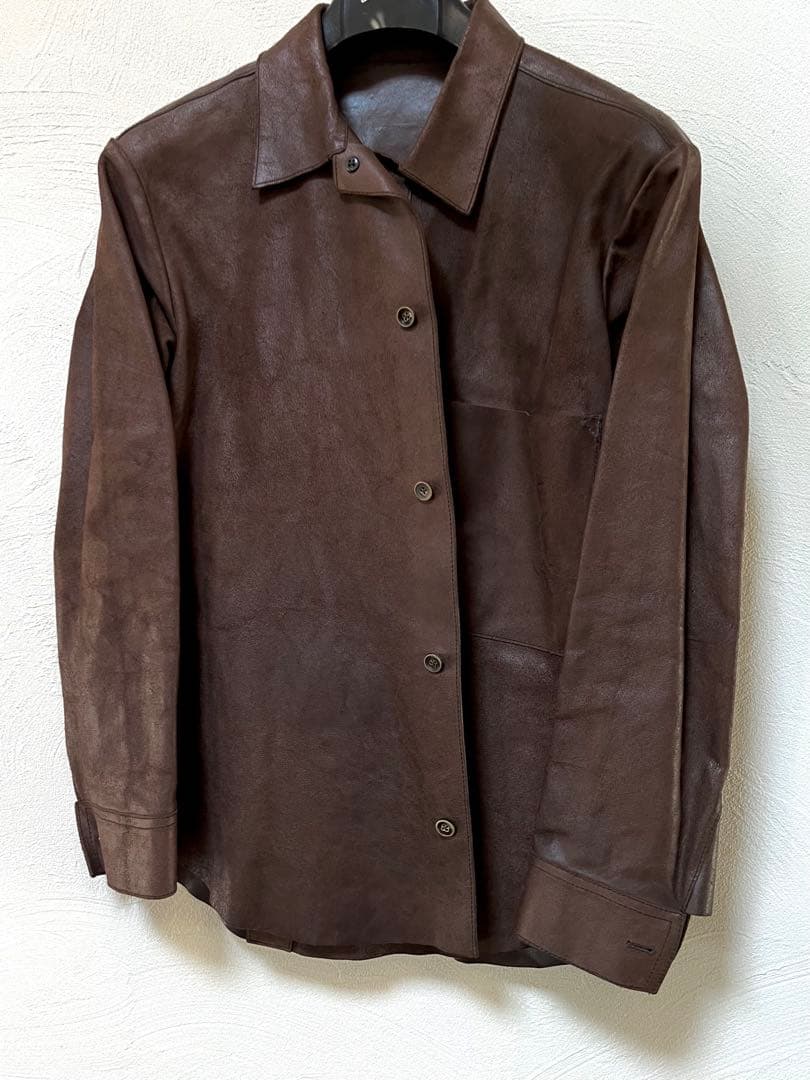 45rpm R Badou-R Shirt-like Leather Jacket #QYGB7V