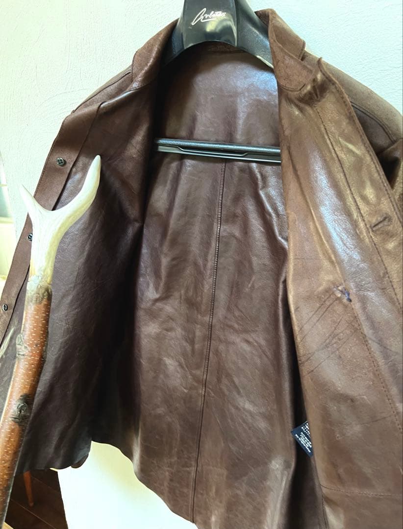 45rpm R Badou-R Shirt-like Leather Jacket #QYGB7V