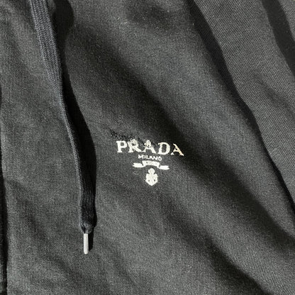 Prada Zip Hoodie Cotton Hoodie with Logo #QYC0O0