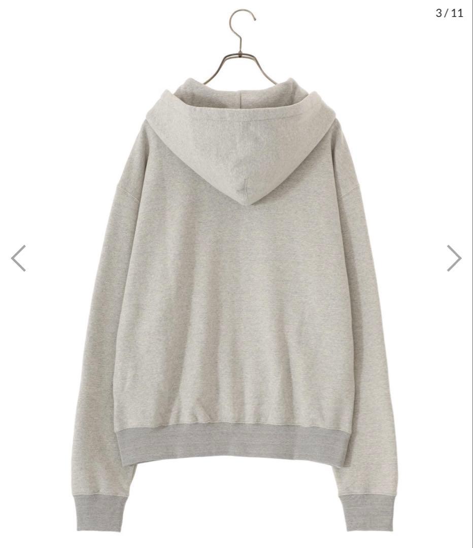 JIL SANDER ZIPPED HOODIE GRAY M #QY3V5W