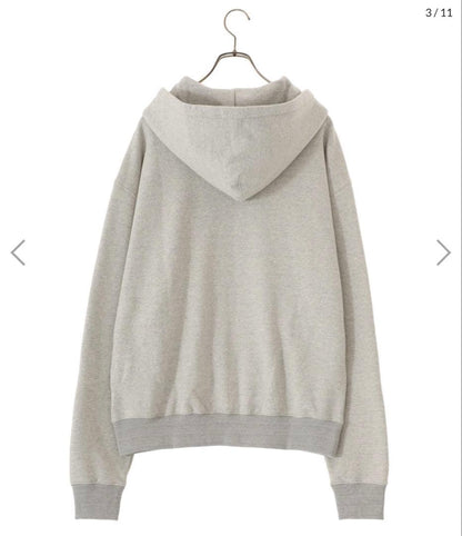 JIL SANDER ZIPPED HOODIE GRAY M #QY3V5W