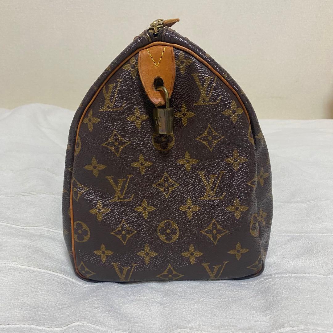 LOUIS VUITTON Speedy 30 Monogram Canvas Handbag with Lock Key #QY9O5C