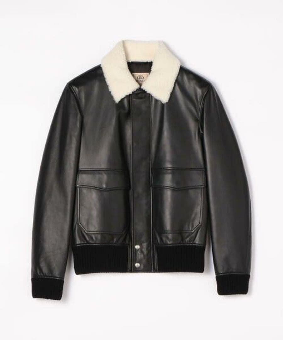 DENIM DOUGLAS JR Lambskin Flight Jacket #QY3NIW