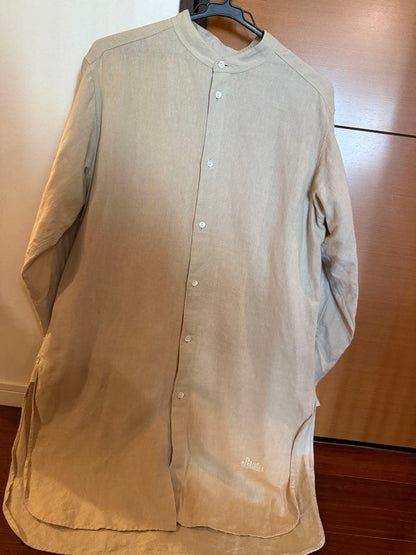 LOEWE Paula's Ibiza linen beige button-up shirt #QY3FOK