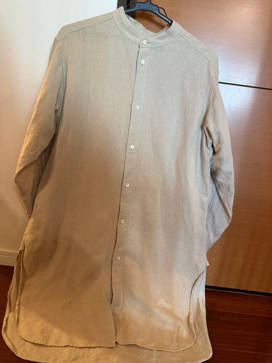 LOEWE Paula's Ibiza linen beige button-up shirt #QY3FOK
