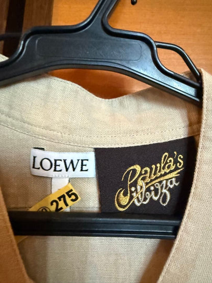 LOEWE Paula's Ibiza linen beige button-up shirt #QY3FOK