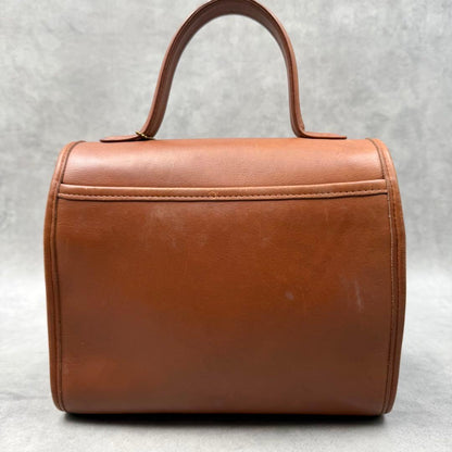 Vintage COACH 9977 Manor Bag 2-Way Handbag Brown Leather USA #QYEDFQ
