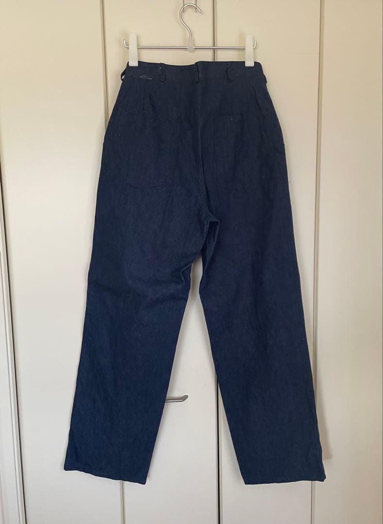 Special 1940s US Navy denim trousers, USNR specifications, size W32 #QY7J1Y