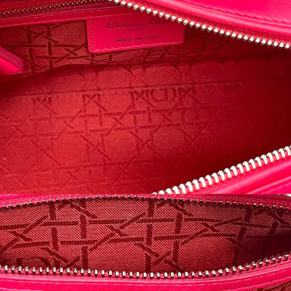 Christian Dior Lady Dior Large Hot Pink (Shocking Pink) W32×H24.5×D12cm #QY6OG9