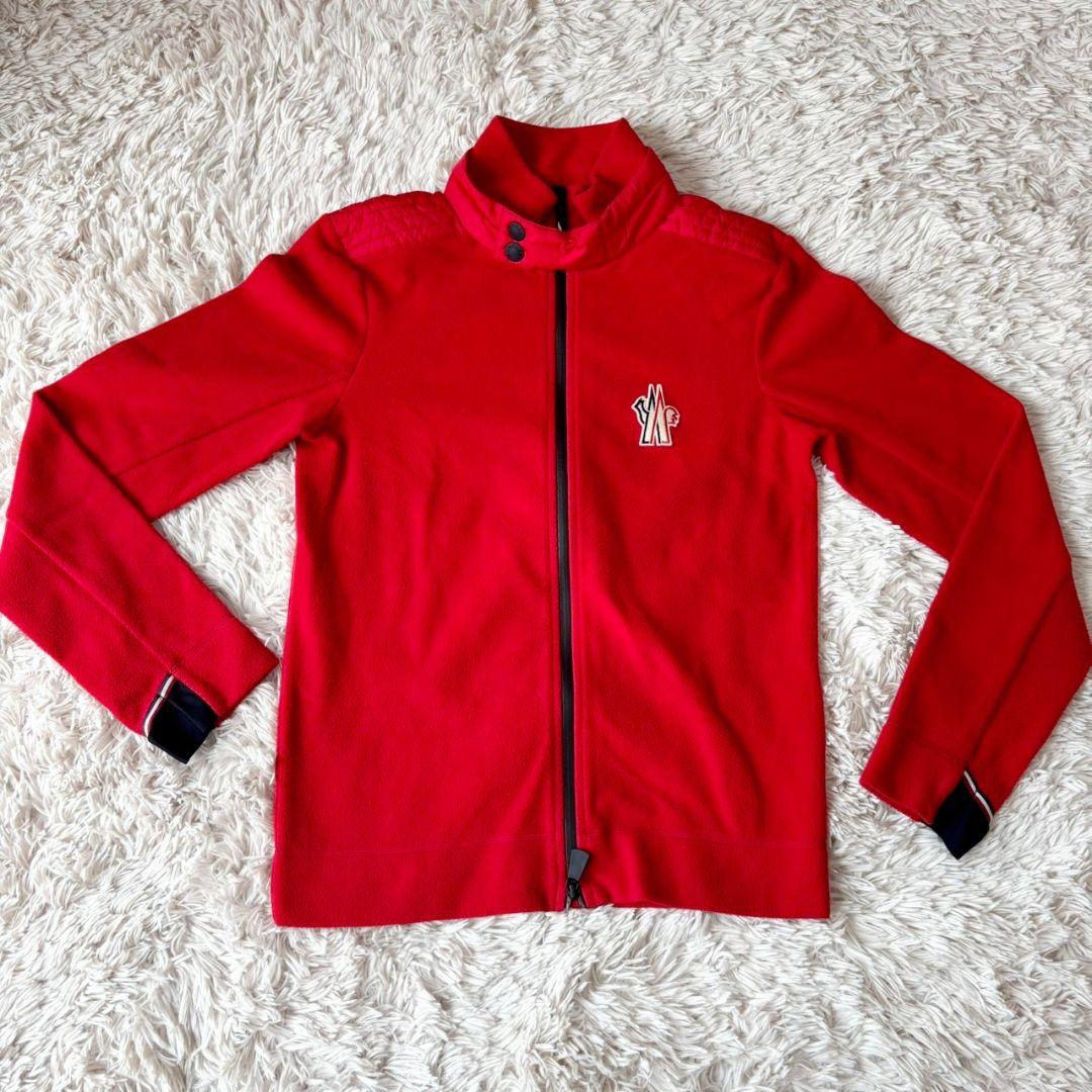 Moncler Grenoble Fleece, Size S, Red #QY4YVM
