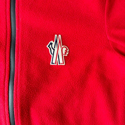 Moncler Grenoble Fleece, Size S, Red #QY4YVM