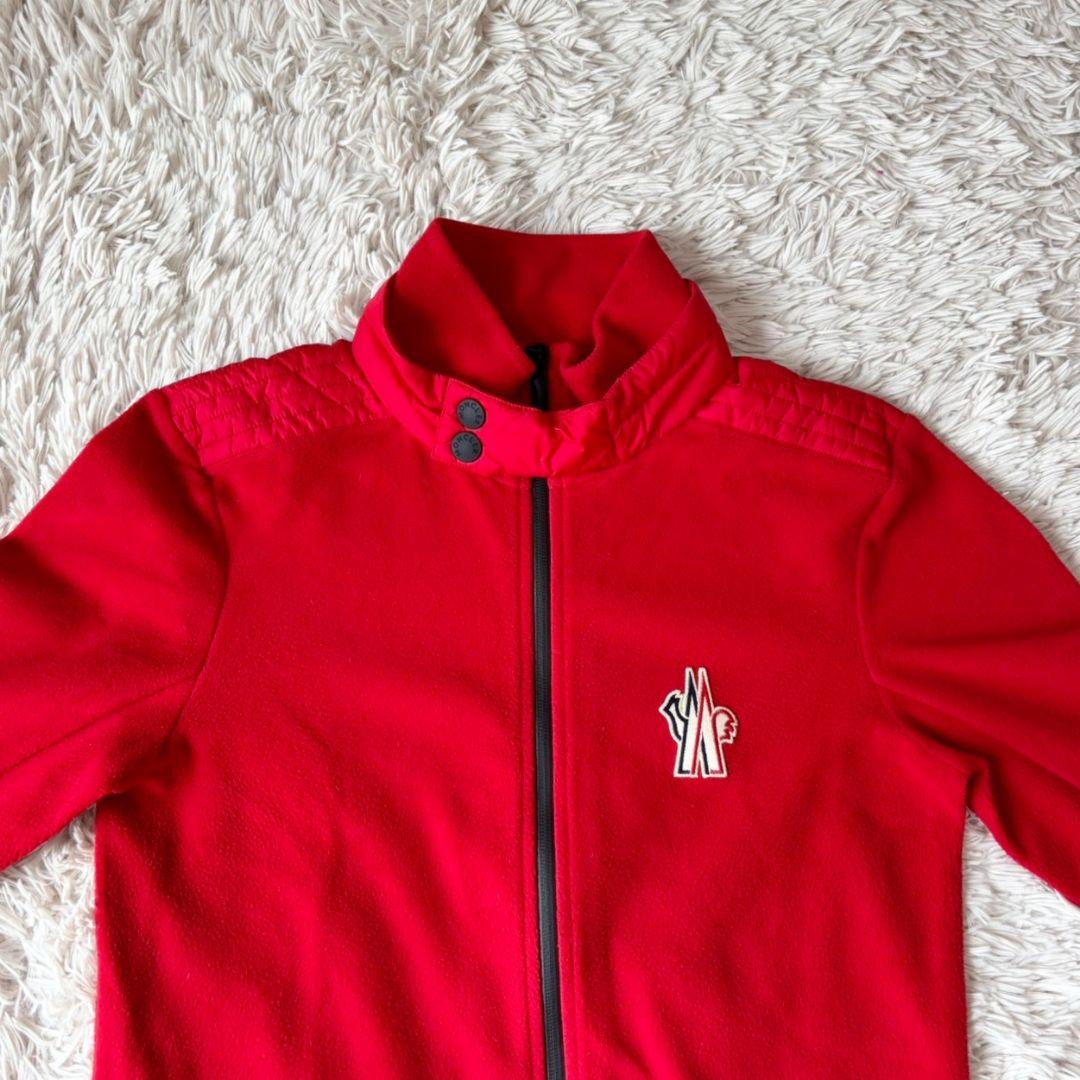 Moncler Grenoble Fleece, Size S, Red #QY4YVM