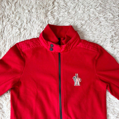 Moncler Grenoble Fleece, Size S, Red #QY4YVM