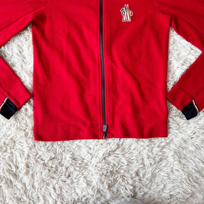 Moncler Grenoble Fleece, Size S, Red #QY4YVM