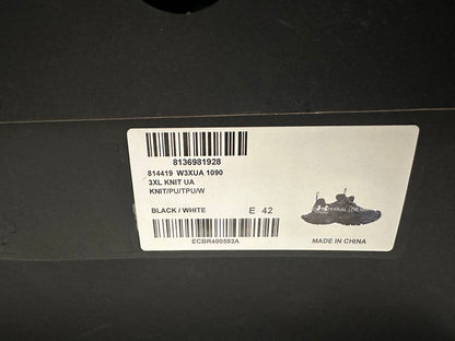 Balenciaga Under Armour sneakers, black/white, size 42 #PF5DGS