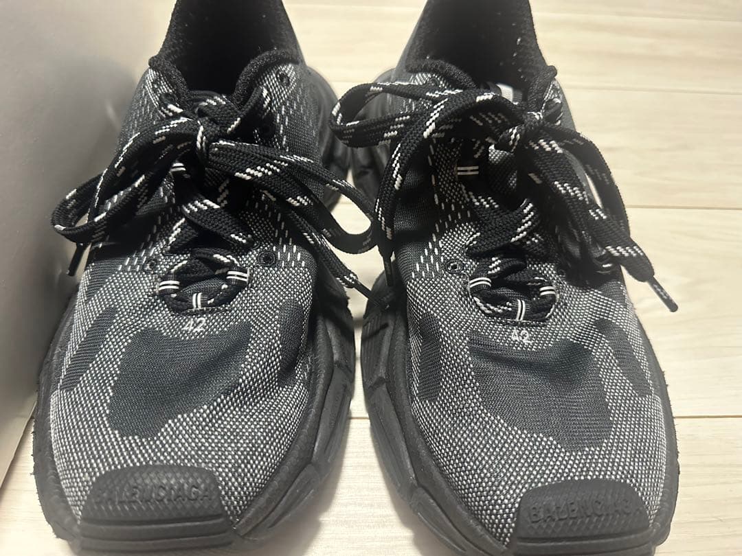 Balenciaga Under Armour sneakers, black/white, size 42 #PF5DGS
