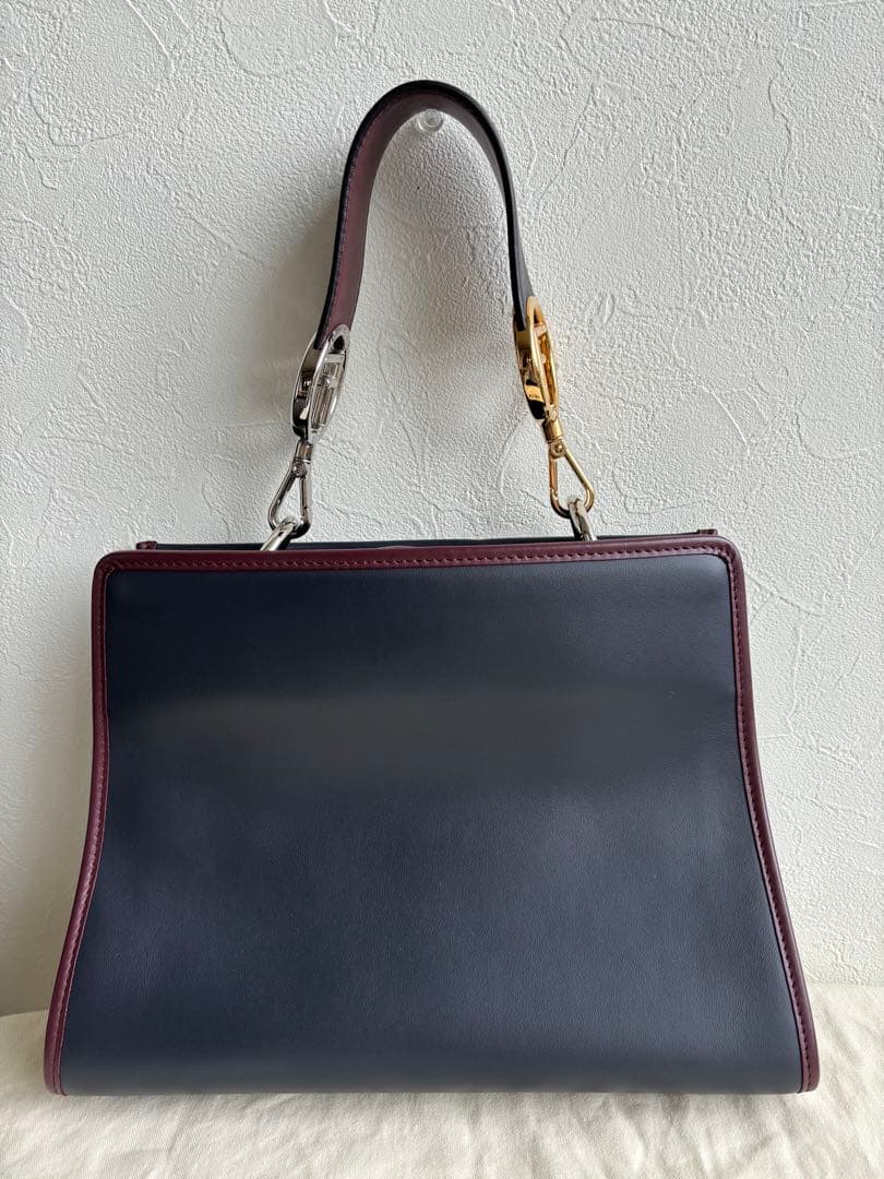 FENDI Runaway Small Leather Handbag 8BH344 B.NOTTE #QY392X