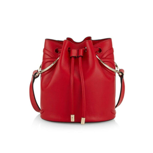 Christian Louboutin Bucket Bag By my side Red Shoulder Bag #QY85AZ
