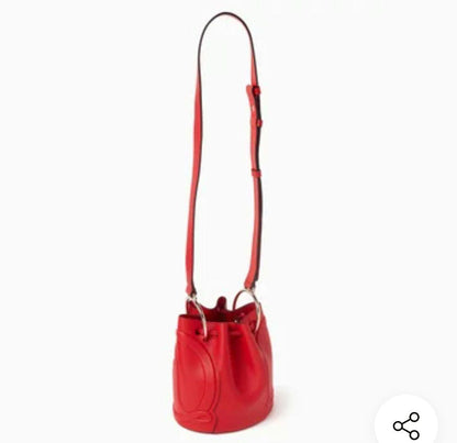 Christian Louboutin Bucket Bag By my side Red Shoulder Bag #QY85AZ