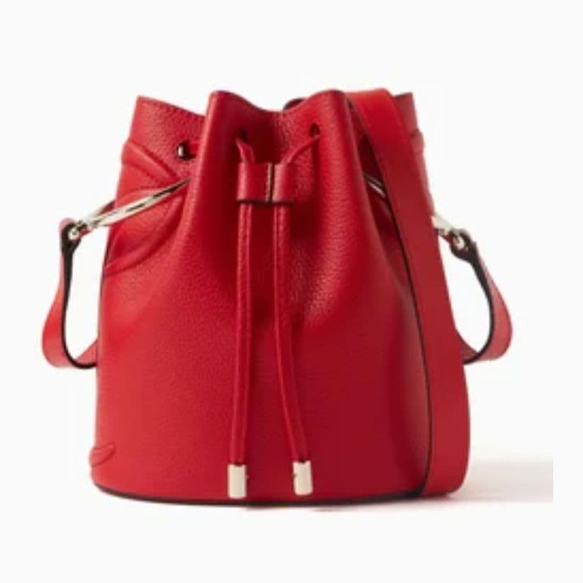 Christian Louboutin Bucket Bag By my side Red Shoulder Bag #QY85AZ
