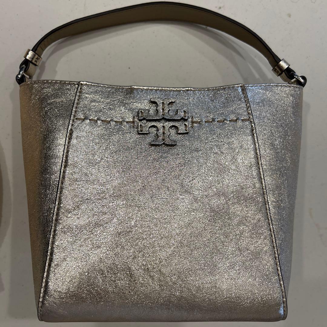 Tory Burch handbag with logo, gold #QY440N