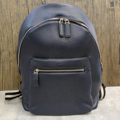 Official BALLY backpack store Navy Leather #QYHSY7