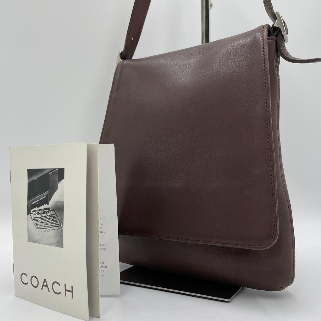 COACH Shoulder Bag, Leather, Brown, Old Coach Style #QYF898