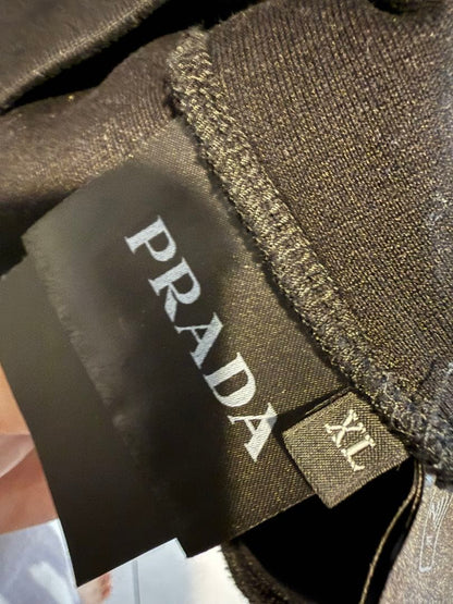 PRADA black hooded parka #QYIV63