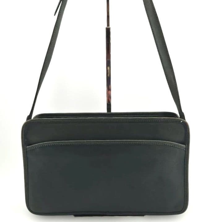 Vintage Coach Green Leather Square Shoulder Bag #QYDY98